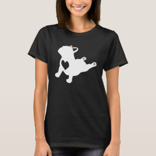 Camisa de la pose de yoga en el bulldog francés c