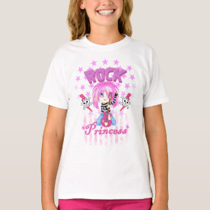 Camisa de la princesa de la estrella del rock del
