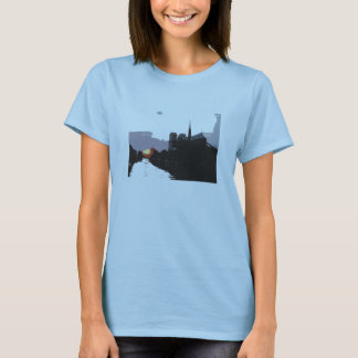 Camisa de la puesta del sol de Notre Dame