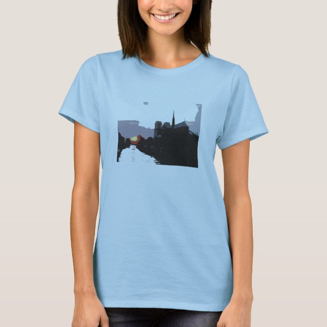 Camisa de la puesta del sol de Notre Dame (Anverso)