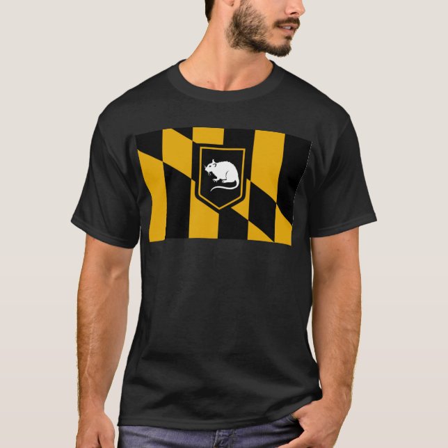 Camisa de la rata de la bandera de Baltimore (Anverso)