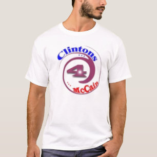 camisa de la reunión política de clintons4McCain