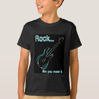 Camisa de la "roca" de la guitarra