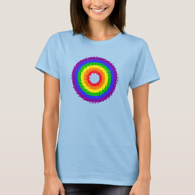 Camisa de la rueda arcoiris - elegir estilo y colo (Anverso)