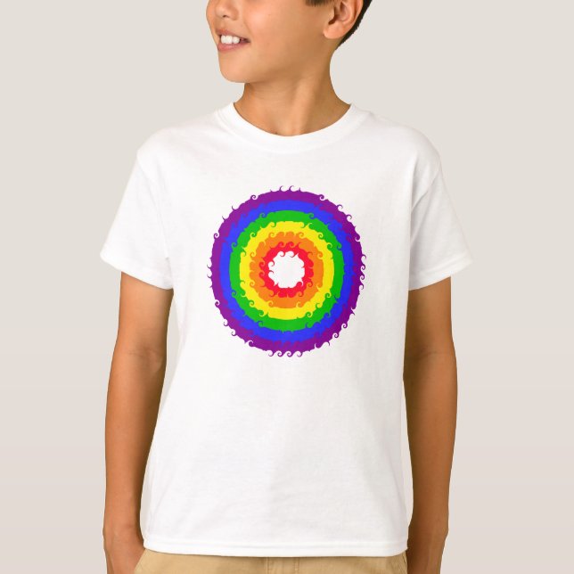 Camisa de la rueda arcoiris - elegir estilo y colo (Anverso)