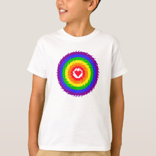 Camisa de la rueda del arco iris - elija el estilo