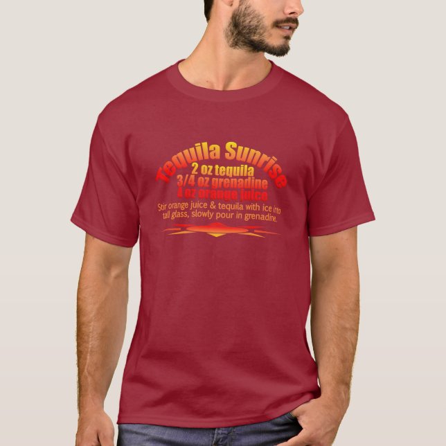Camisa de la salida del sol del Tequila - elija el (Anverso)