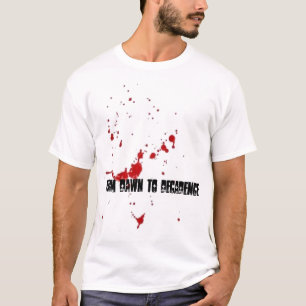 Camisa de la salpicadura de la sangre