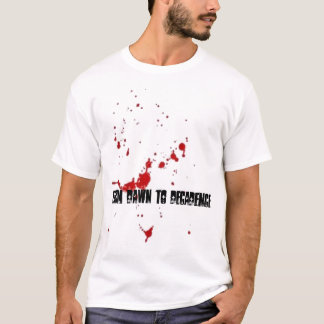Camisa de la salpicadura de la sangre
