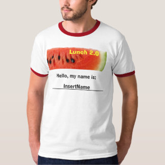 Camisa de la sandía del almuerzo 2,0 usando Zazzle