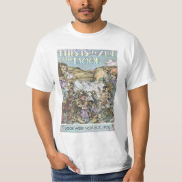 Camisa de la semana del libro de 1970 niños