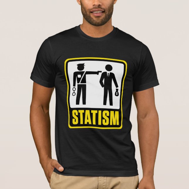 Camisa de la señal de peligro del estatismo (Anverso)