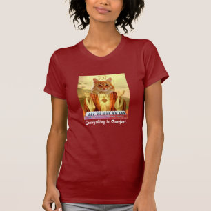 camisa de la señora de la iglesia del gato del