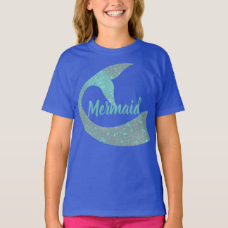 Camisa de la sirena de los niños con la cola de la