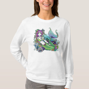 Camisa de la sirena de Scape del mar del arco iris