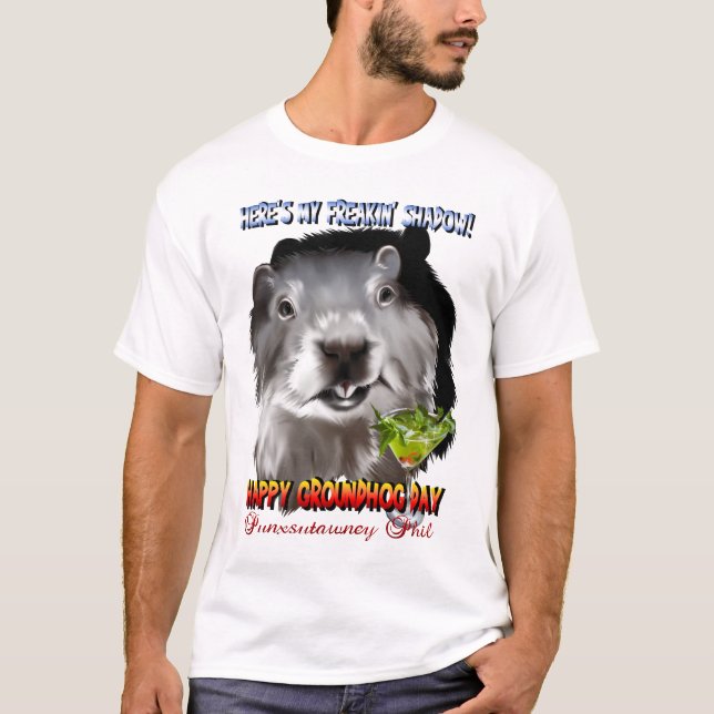 Camisa de la sombra de Punxsutawney Phil (Anverso)
