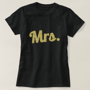 Camisa de la Sra. Gold Purpurina