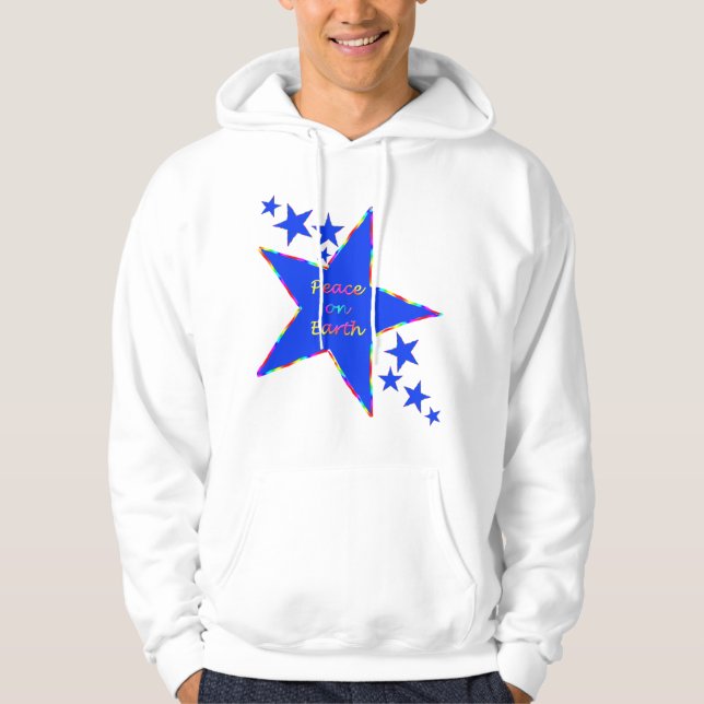 Camisa de la sudadera con capucha de las estrellas (Anverso)
