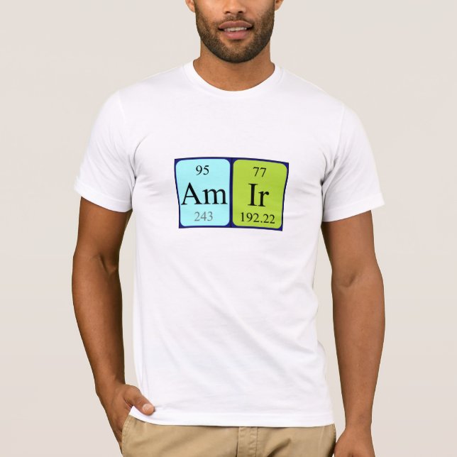 Camisa de la tabla periódica de Amir (Anverso)
