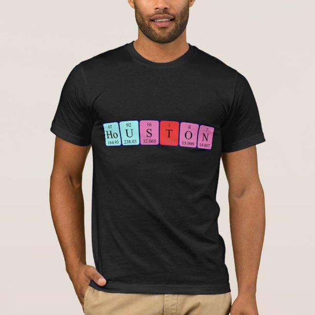 Camisa de la tabla periódica de Houston (Anverso)