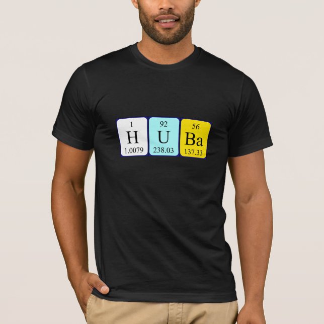 Camisa de la tabla periódica de Huba (Anverso)