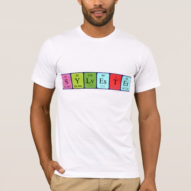 Camisa de la tabla periódica de Sylvester (Anverso)