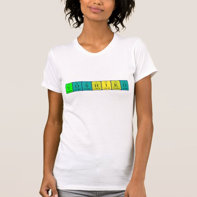 Camisa de la tabla periódica Yoshiko (Anverso)