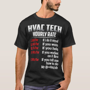 Camisa de la tarifa horaria de la tecnología HVAC 