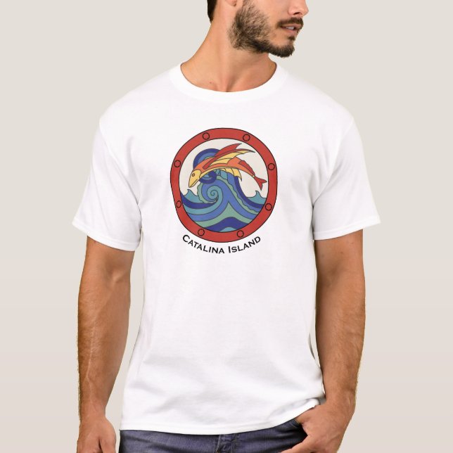 Camisa de la teja del pez volador de la isla de (Anverso)