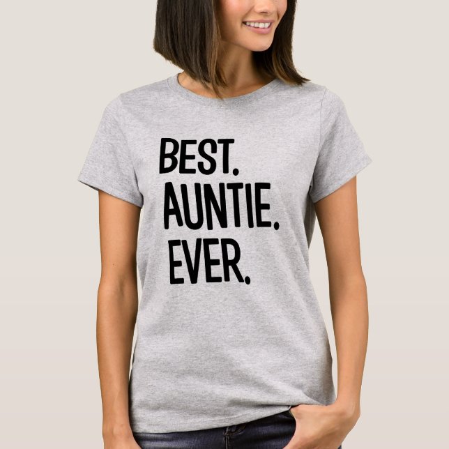 Camisa de la tía de las mejores mujeres divertidas (Anverso)