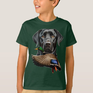 Camisa de Labrador Negro para niños, camiseta de M