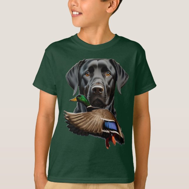 Camisa de Labrador Negro para niños, camiseta de M (Anverso)