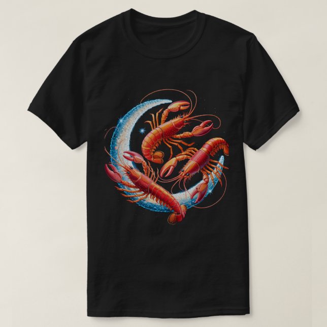 Camisa de Langosta Espinosa Roja de Hervido de Can (Diseño del anverso)