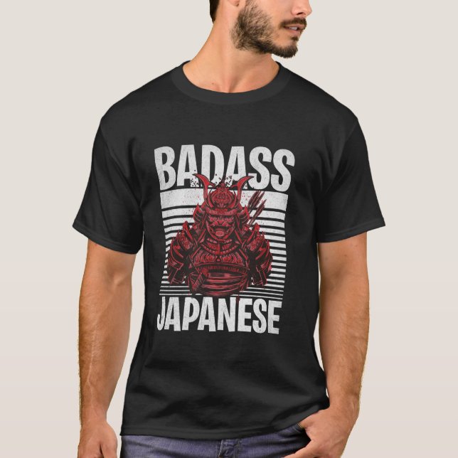 Camisa de larga manga japonesa Badass (Anverso)