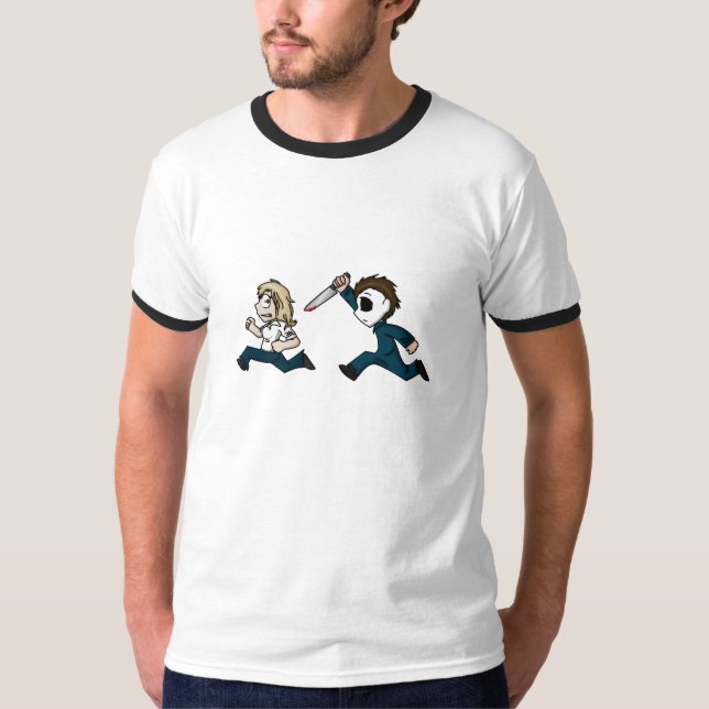 camisa de las caricaturas de evilontwolegs.com (Anverso)