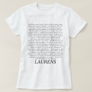 Camisa de las citas de Juan Laurens