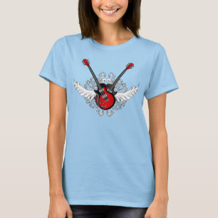 Camisa de las guitarras del rock-and-roll del