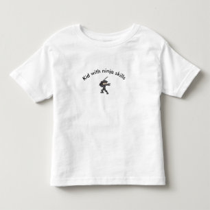 camisa de las habilidades del ninja del niño