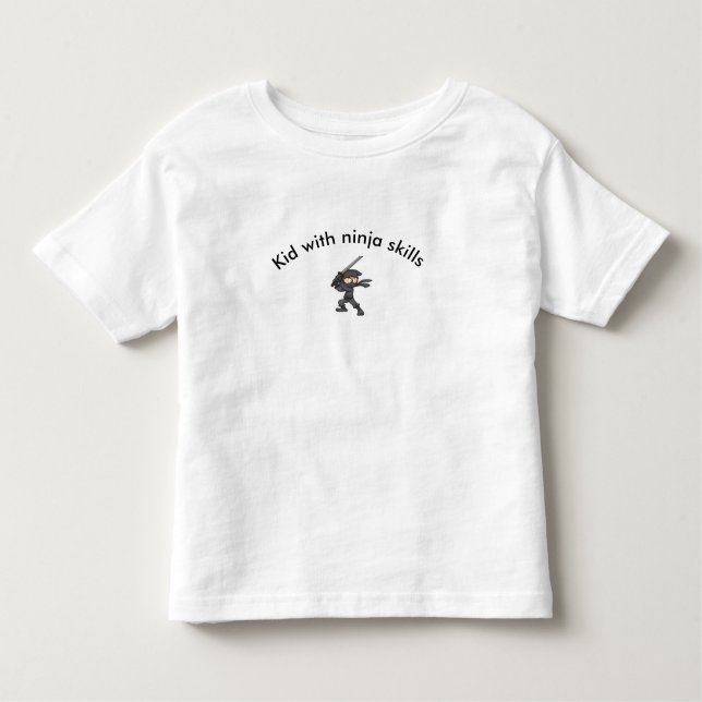camisa de las habilidades del ninja del niño (Anverso)