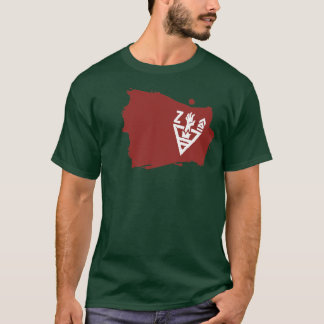 Camisa de las insignias del ejército del zombi
