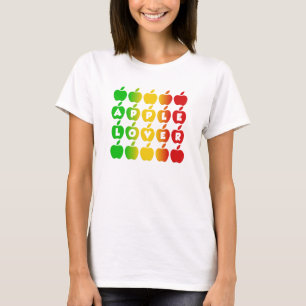 Camisa de las manzanas - elija el estilo y el
