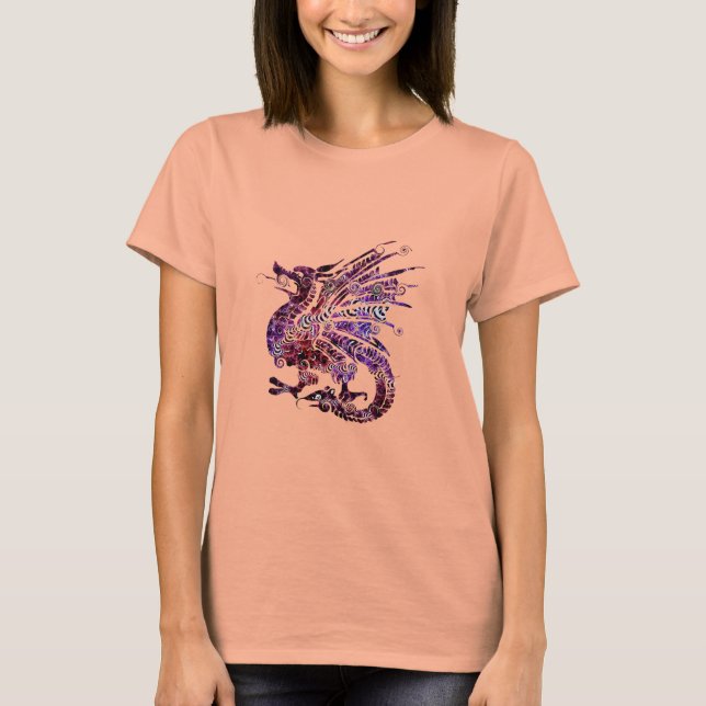 Camisa de las mujeres de arte Dragón de China (Anverso)