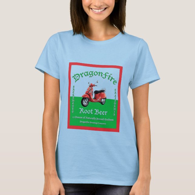 Camisa de las mujeres de la cerveza raíz DragonFir (Anverso)