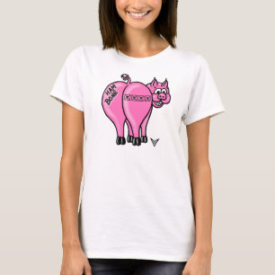 Camisa de las mujeres del hueso del jamón