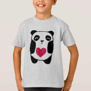 camisa de las pandas del corazón i