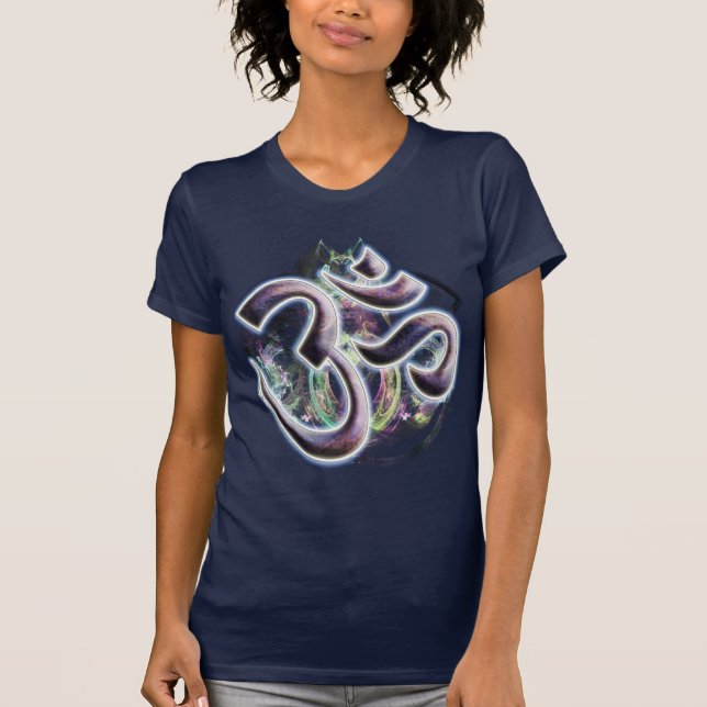 Camisa de las señoras de OM del fractal (Anverso)