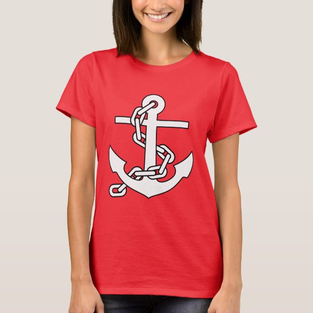 Camisa de las señoras del ancla del marinero (Anverso)