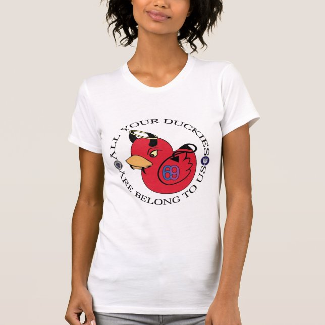 Camisa de las señoras del equipo de Duckie (Anverso)