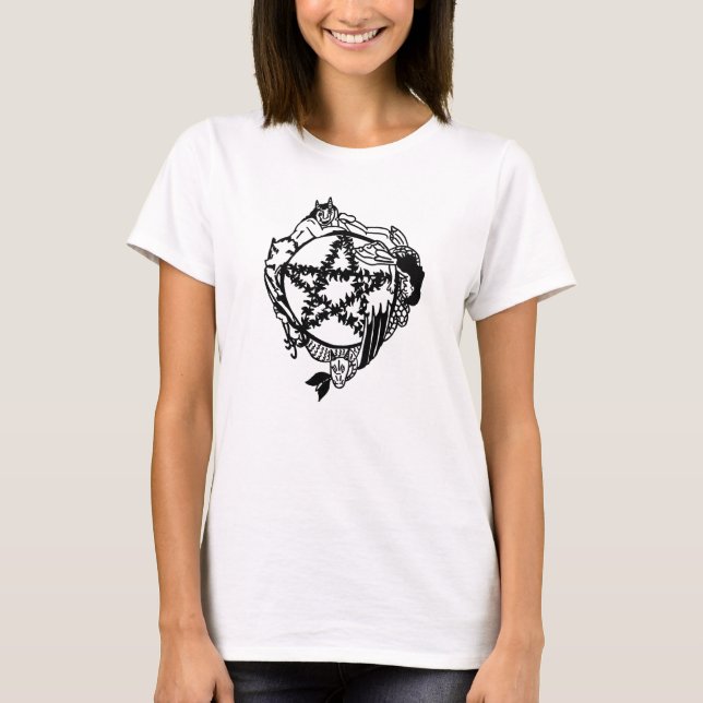 Camisa de las señoras del pentáculo del Faerie (Anverso)