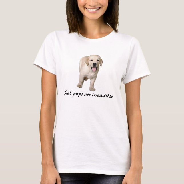 Camisa de las señoras del perrito del labrador (Anverso)